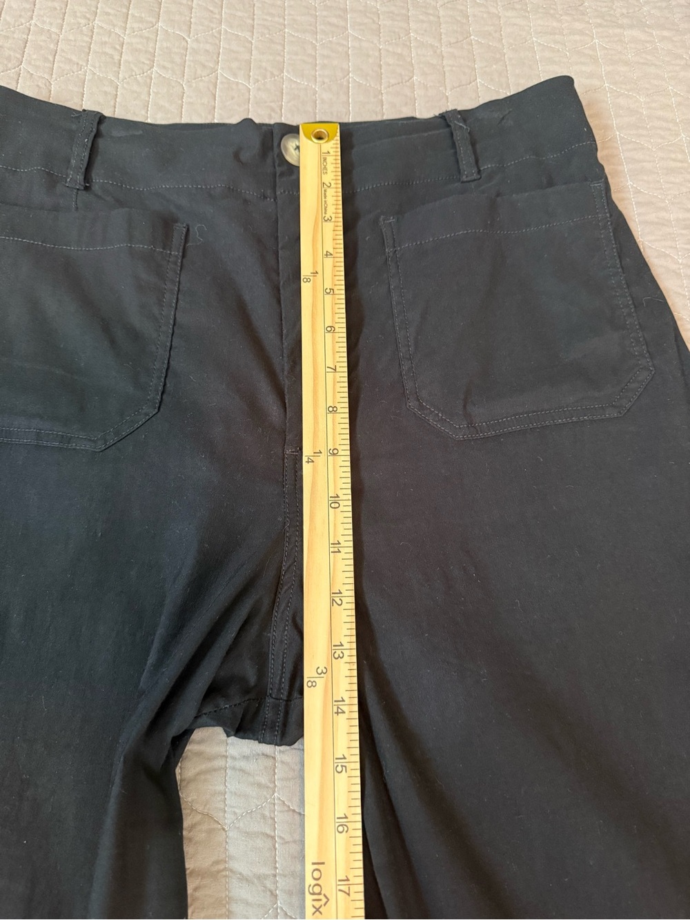 Maeve Black Cropped Wide-Leg Pants - Picture 11 of 12
